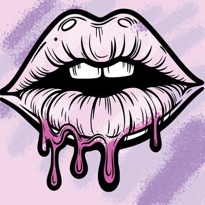 lips that look realistic and drip