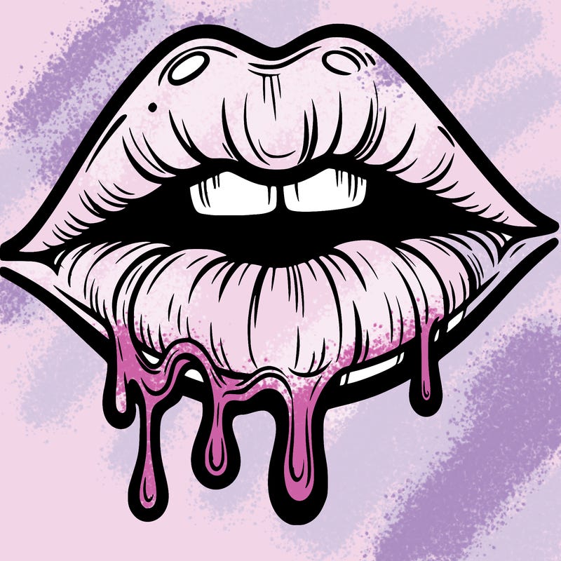 lips that look realistic and drip