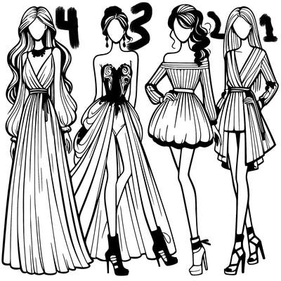 fashion models dresses