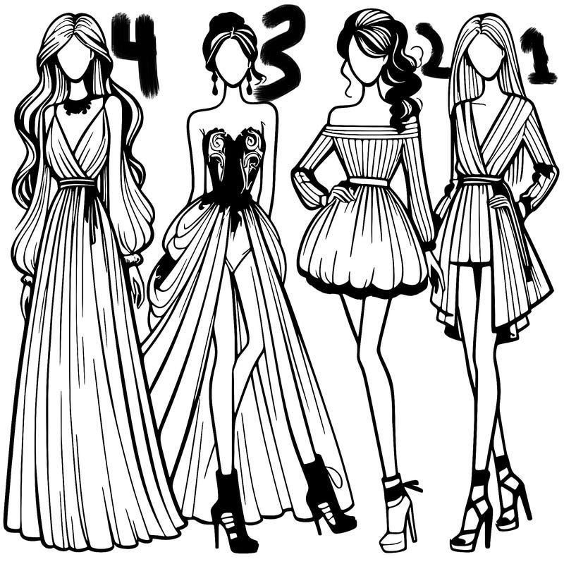 fashion models dresses