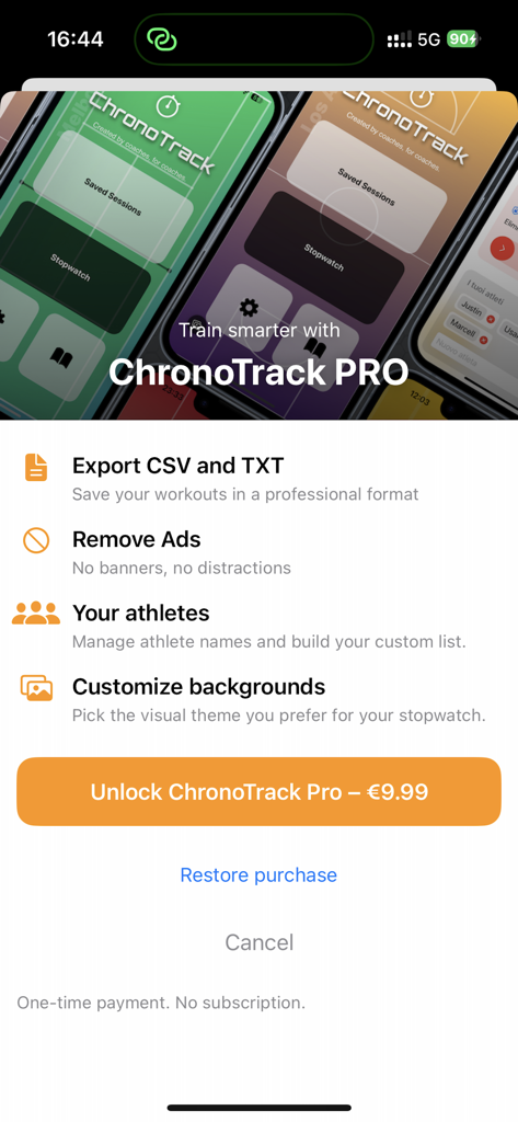 ChronoTrack Mobile Stopwatch - Sports App | MWM