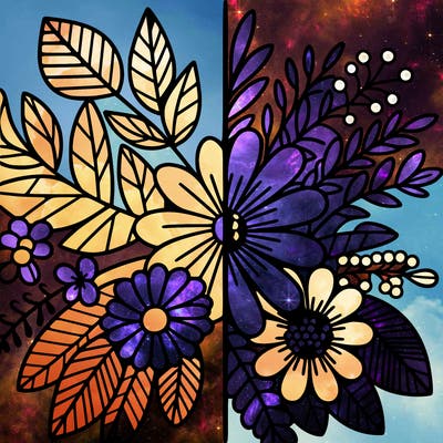 flowers split