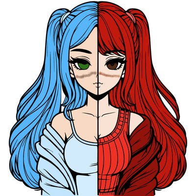 realistic girl split