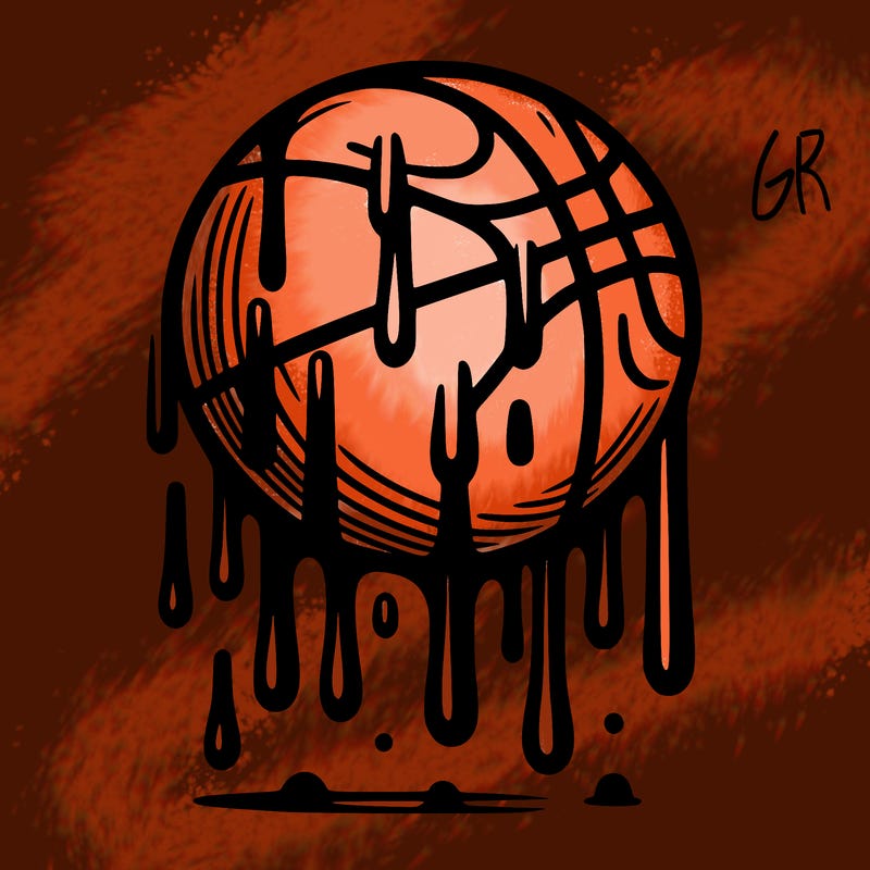 dripping basketball
