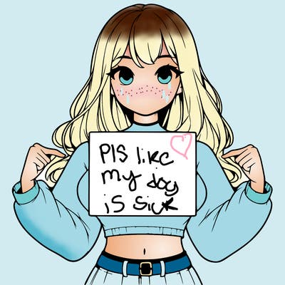 girl holding a blank sign in a long sleeve crop top