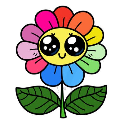 flower with eyes