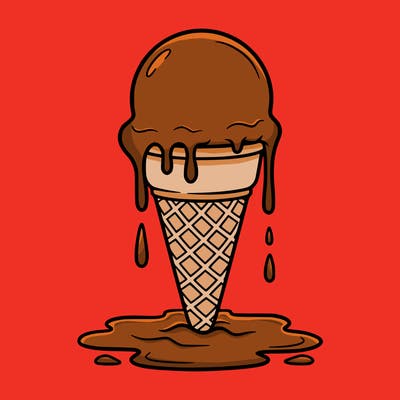 i’m melting chocolate ice cream