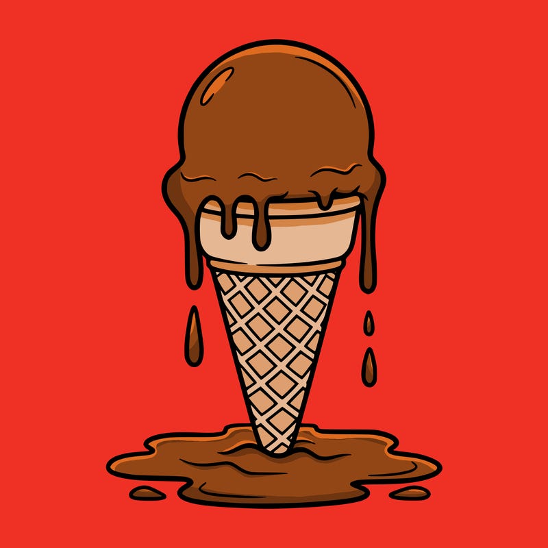 i’m melting chocolate ice cream