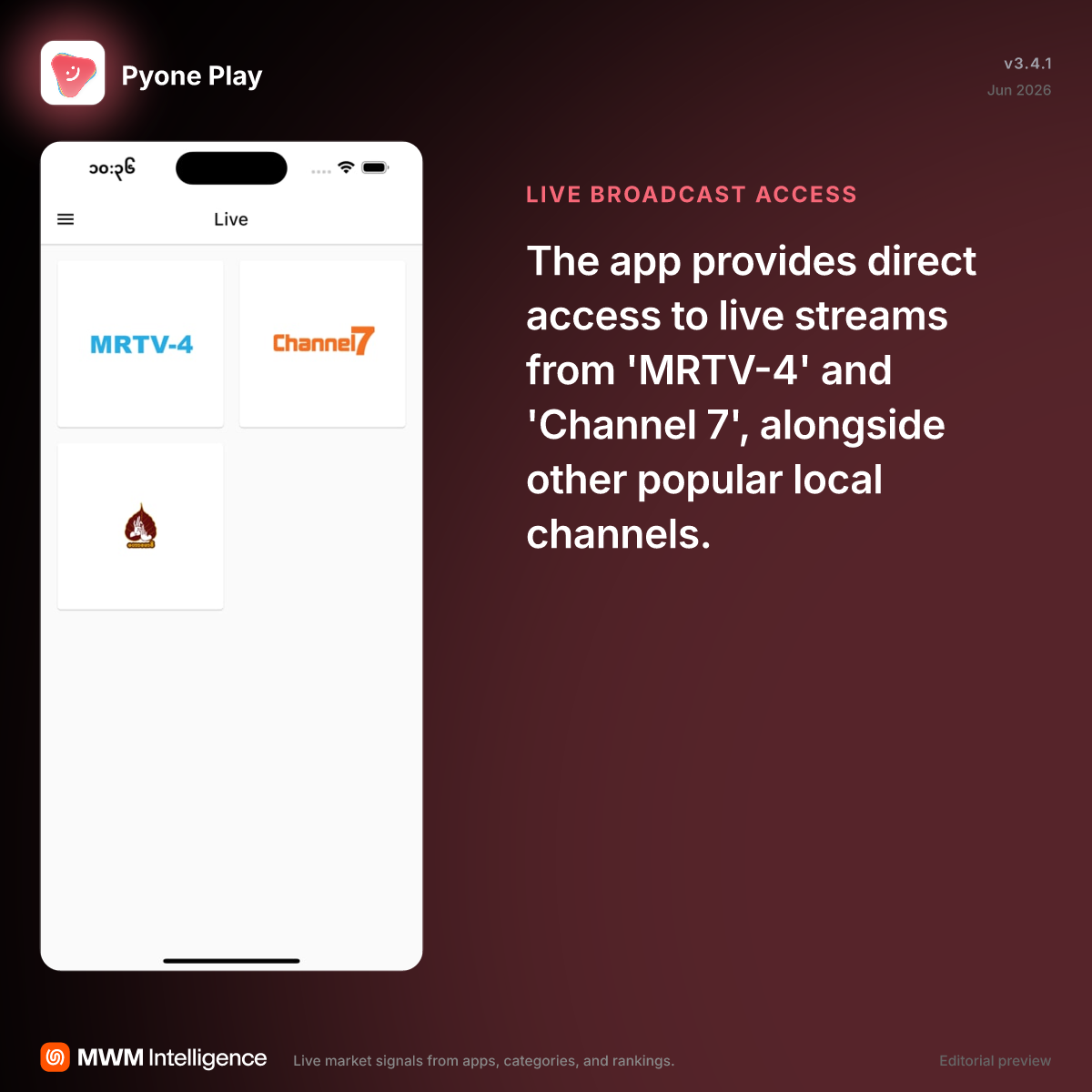 Pyone Play - Entertainment App | MWM