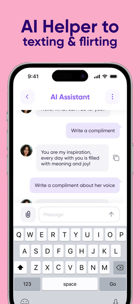 AI Dating Assistant: Badoo - AI assistant providing texting and flirting suggestions for dating apps