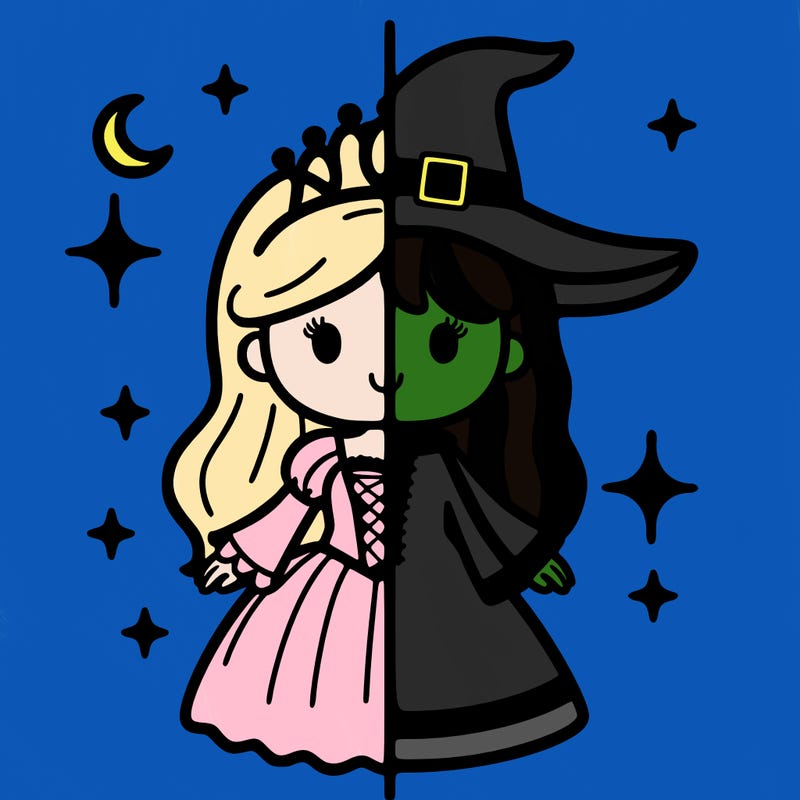 split princess and witch