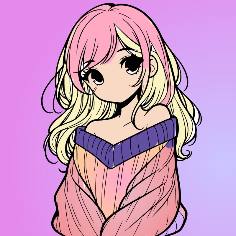 shy pretty girl wearing a sweater that is falling off one shoulder portrait