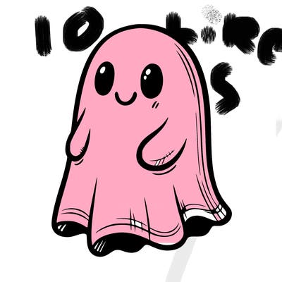 creepy but cute and ghost