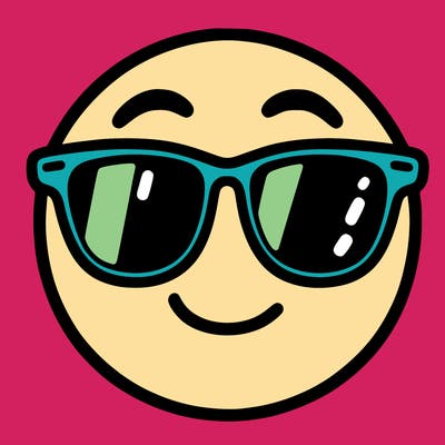 emoji with sunglasses