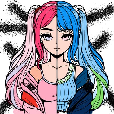 realistic girl split