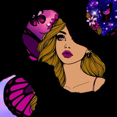 butterfly fairy realistic girl