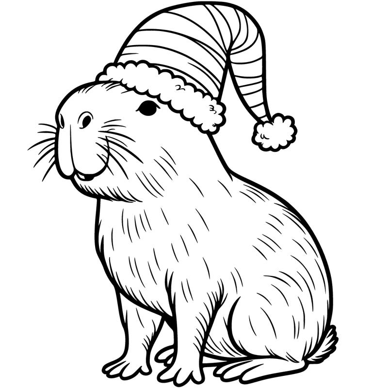 christmas capybara