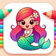 Magic Mermaid Coloring Books