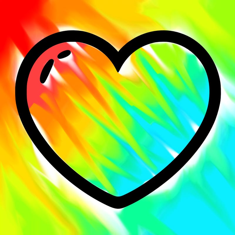 a blank heart