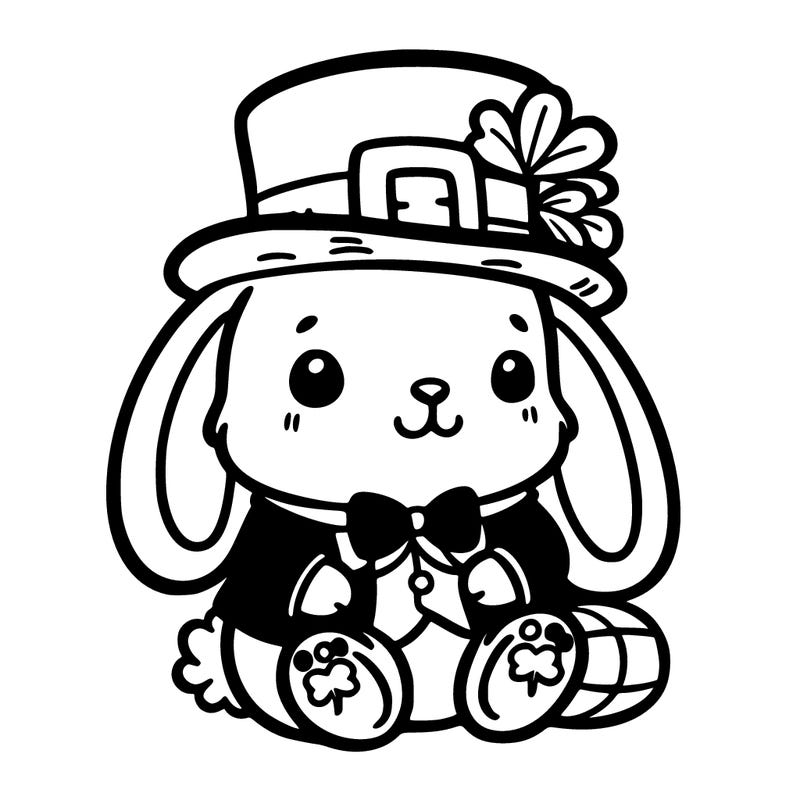 st. patrick's day, bunny.