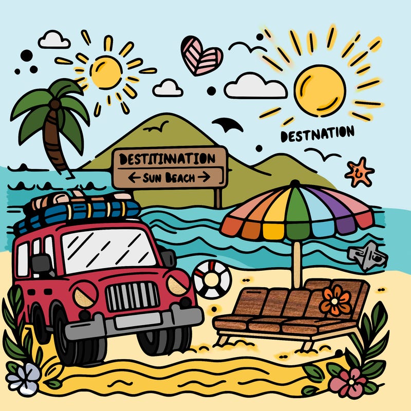 destination: sun, beach and unforgettable memories