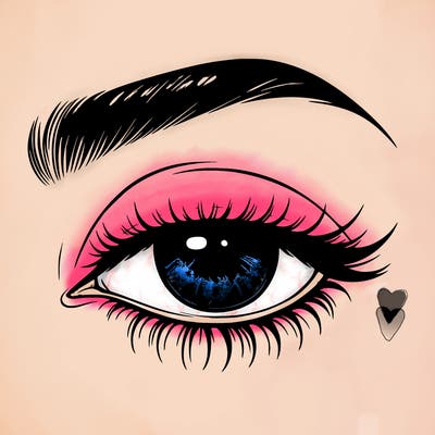 eye closed realistic