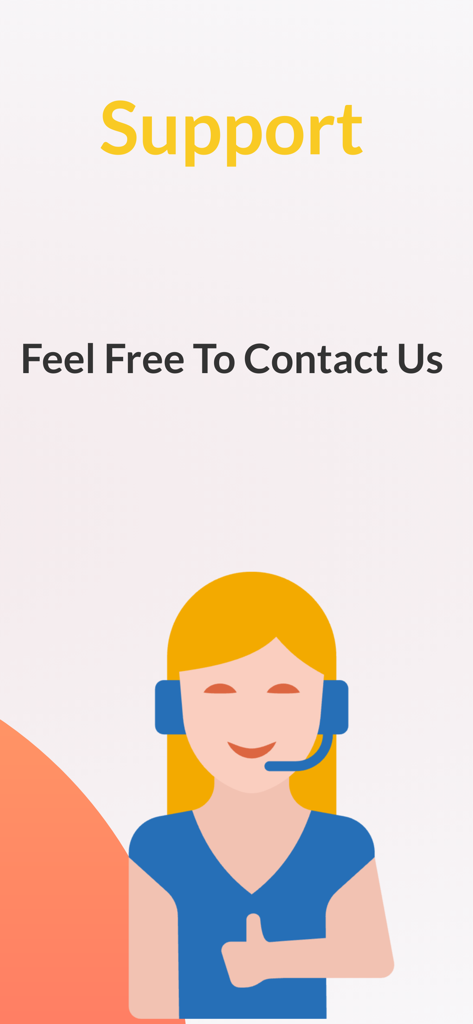 opengate. - Customer support page for the opengate app with a friendly representative illustration