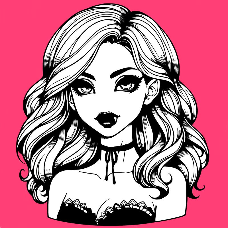 vampire girl realistic