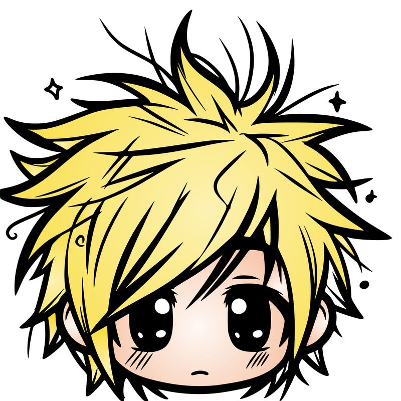 messy hair sharp eyes