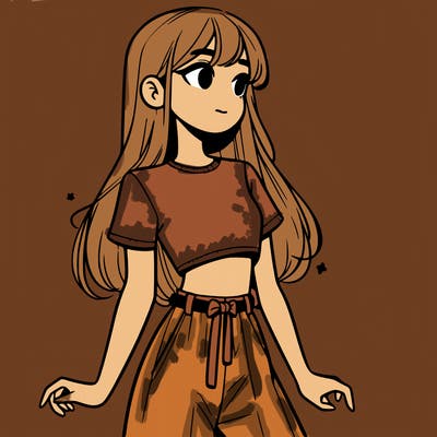 girl in a cute crop top