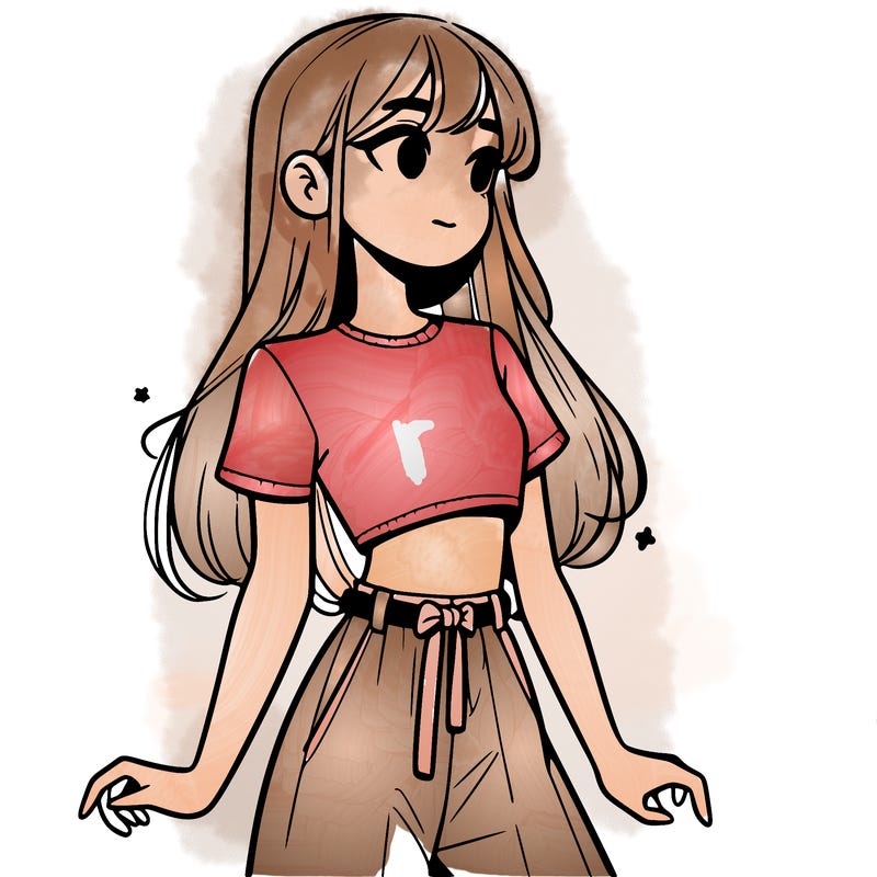 girl in a cute crop top