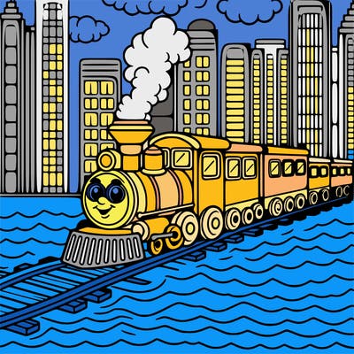 train on water