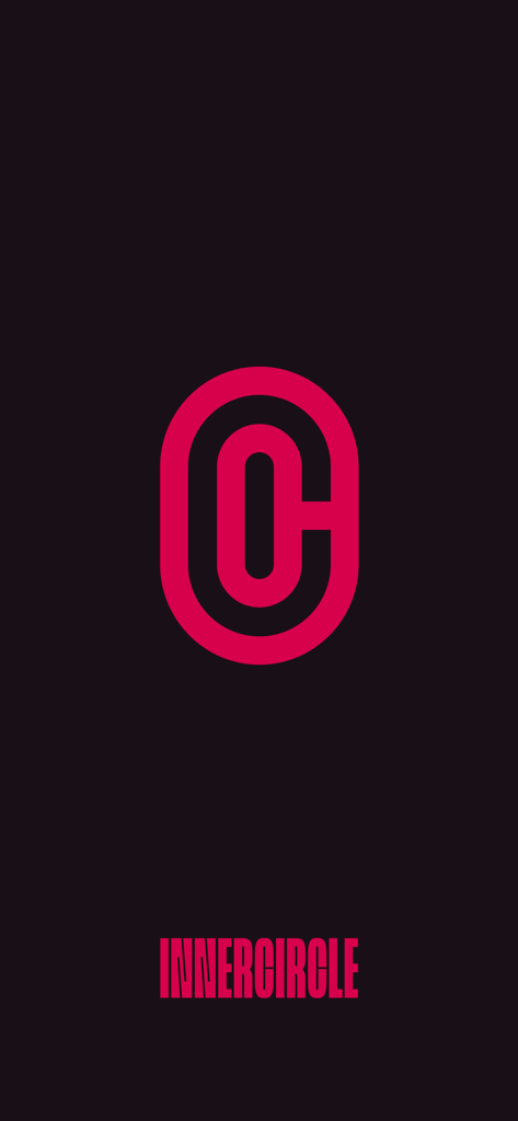 InnerCircle: Athletes First - InnerCircle Athletes First app splash screen with pink logo on a dark background