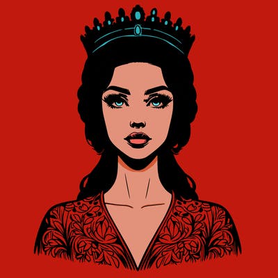 realistic beautiful queen