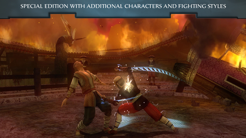Martial arts battle scene in Jade Empire Special Edition