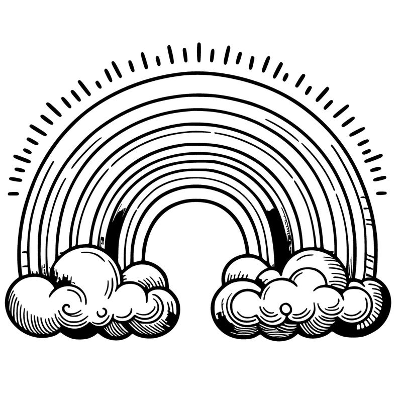 realistic rainbow