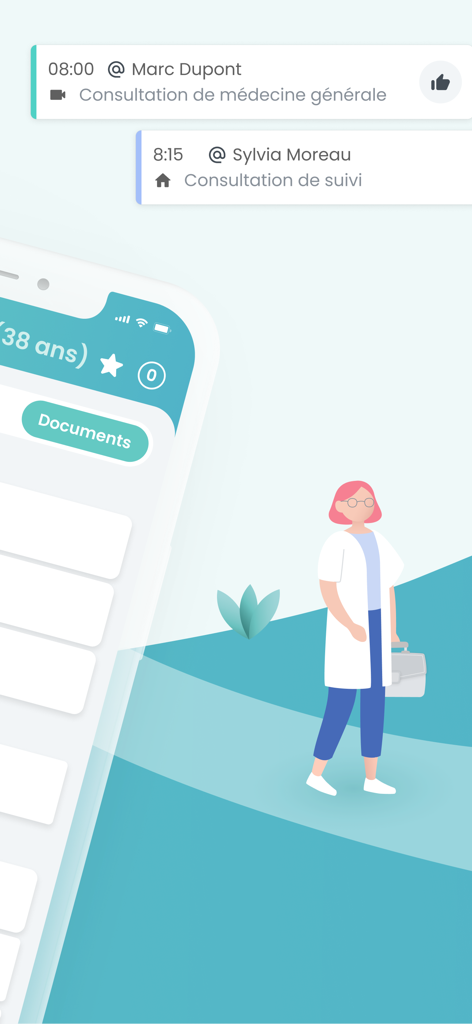 Maiia Pro - Maiia Pro app showing medical appointments and healthcare professional
