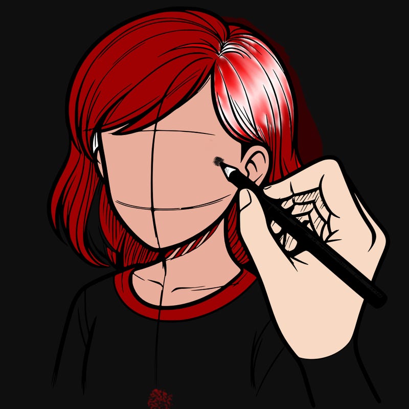 drawing a realistic person