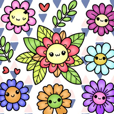 cute flower patterns
