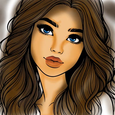 beautiful realistic girl