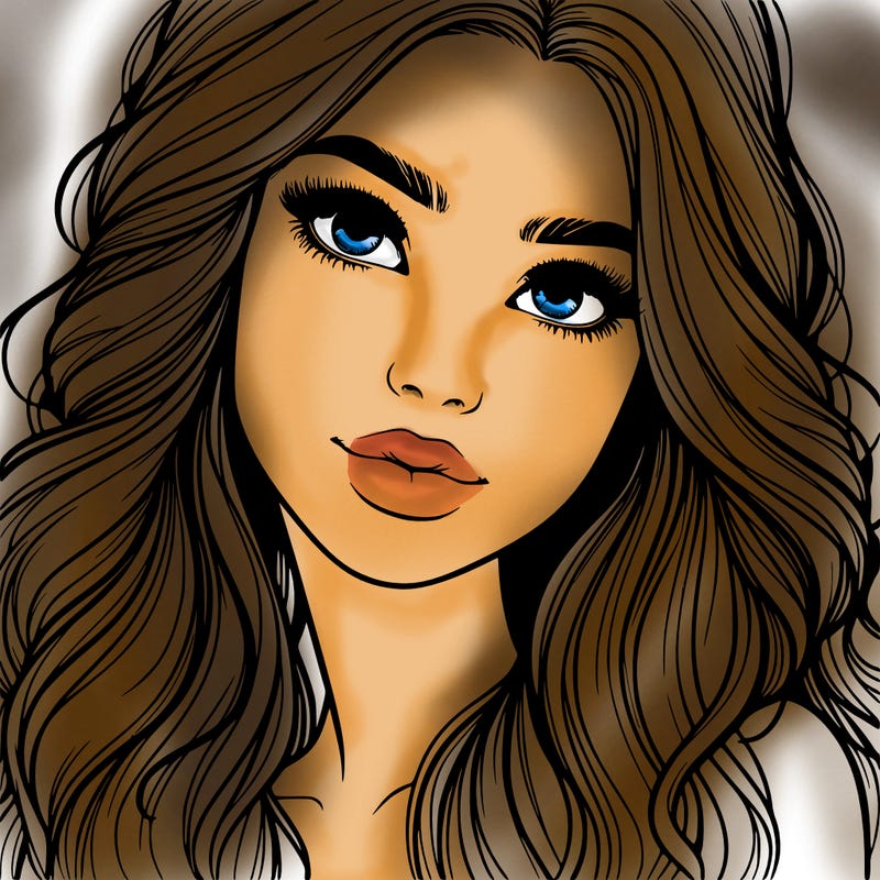 beautiful realistic girl