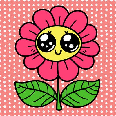 flower with eyes