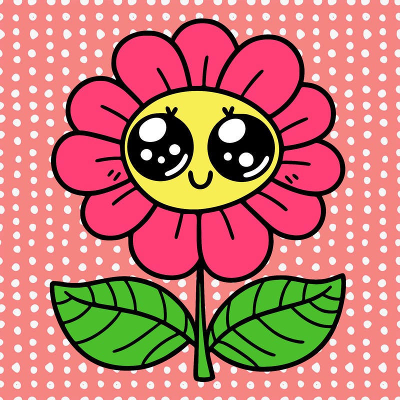 flower with eyes