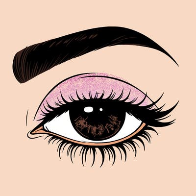 eye closed realistic