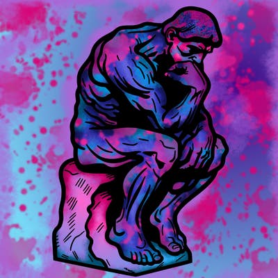 the thinker rodin realistic