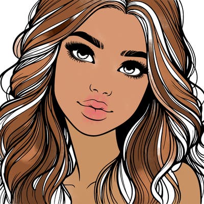 beautiful realistic girl