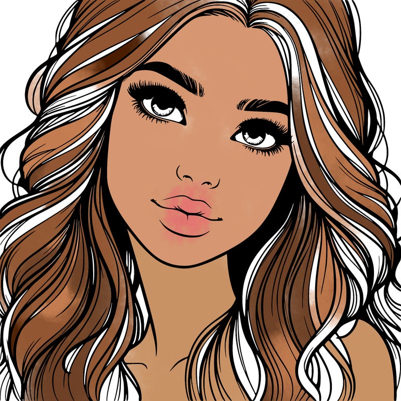 beautiful realistic girl