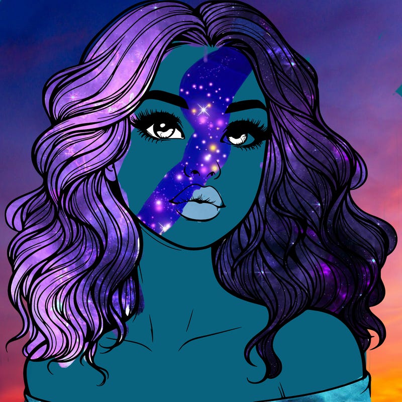 realistic girl with wavy hair and lips