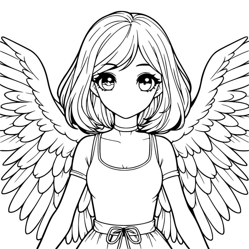 realistic girl with wings