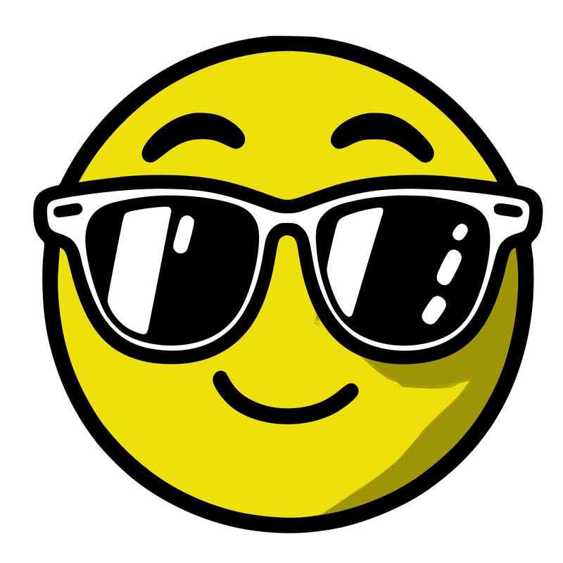 emoji with sunglasses